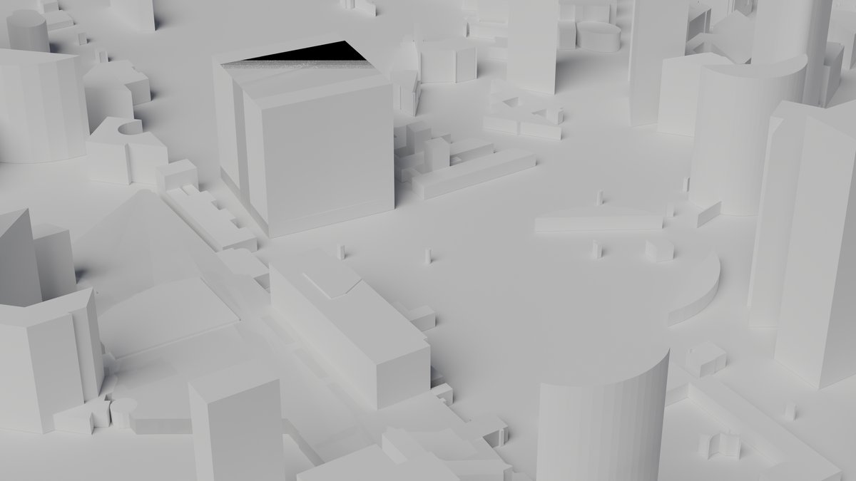 La D&eacute;fense - Maquette 3D du quartier